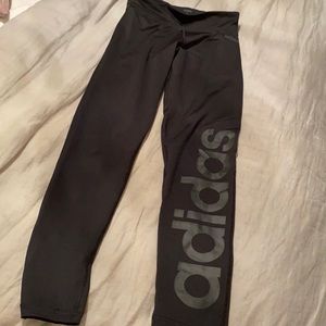 Black Adidas leggings, worn once